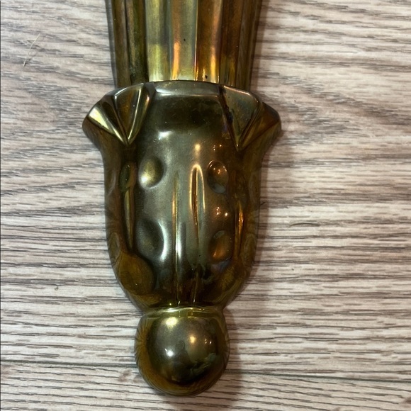 Vintage Brass Wall Shelves Set of 2 MCM Hollywood Regency Gold Tone Shelf - Picture 7 of 10